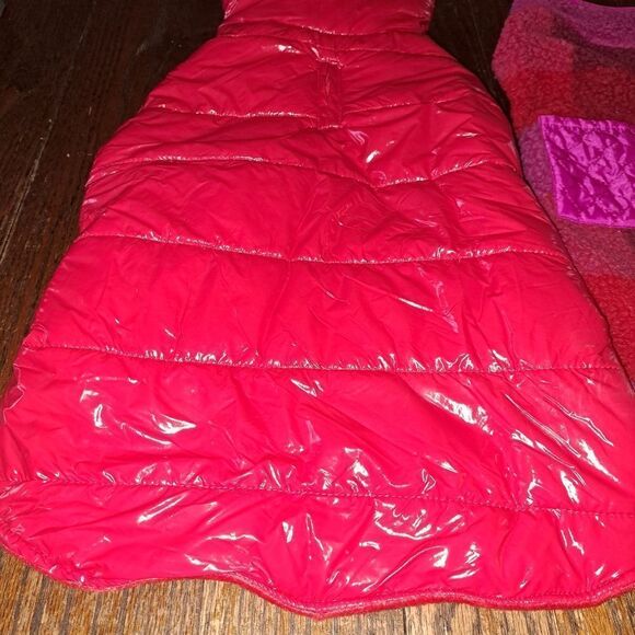 HOST PICK !! New Medium Dog Fleece Puffer Coat and Rain Coat Jacket - Picture 8 of 8